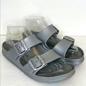 Birkenstock Light Weight Gray Slip On Sandals Size 38